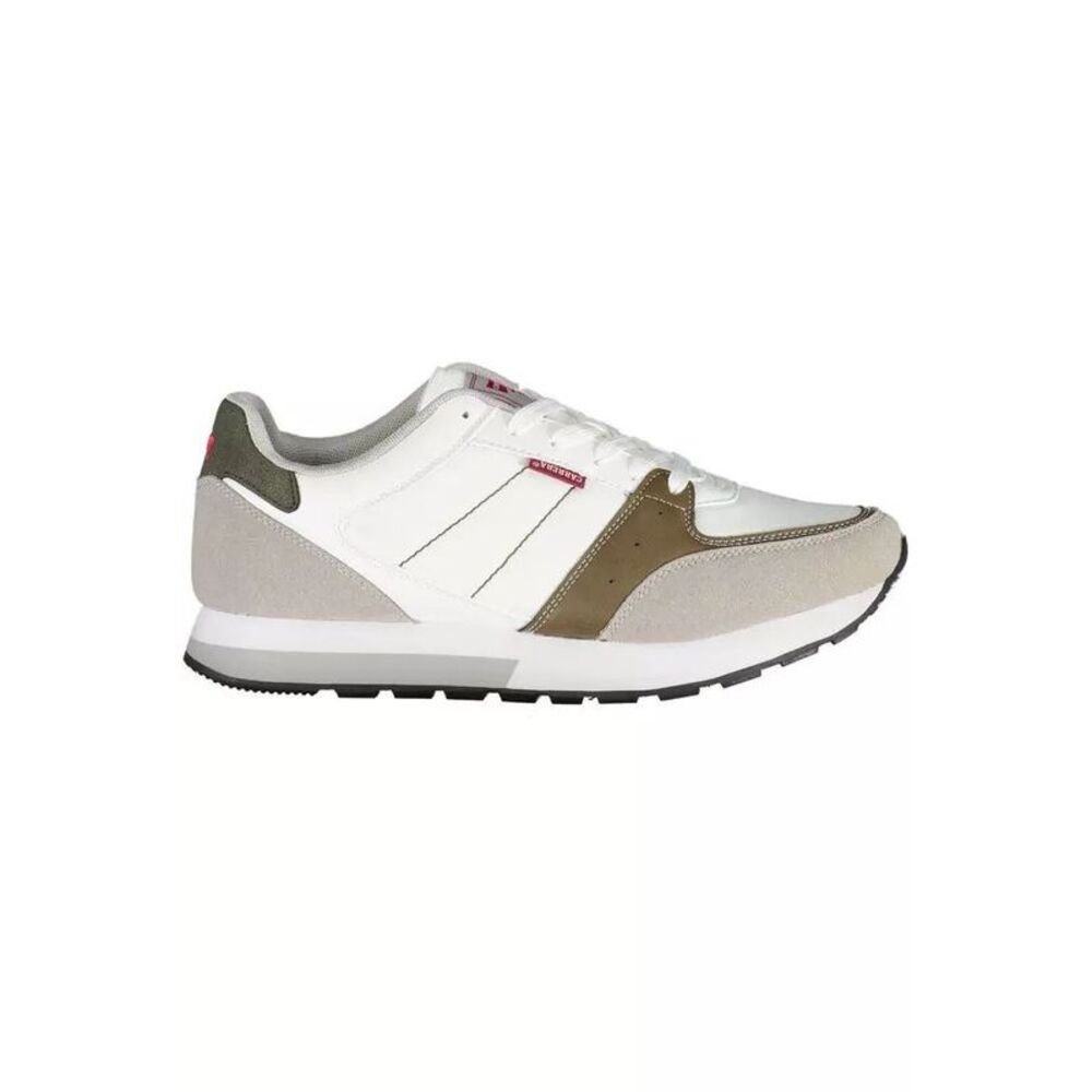 Carrera White Polyester Athletic Men's Sneakers